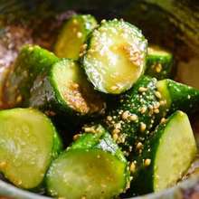 Smashed cucumber salad