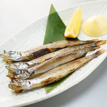 Seared shishamo smelt