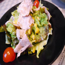 Shabu-shabu salad with sesame dressing