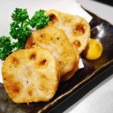 Deep-fried stuffed lotus root