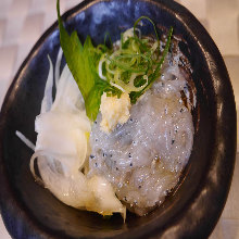 Whitebait with grated daikon