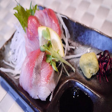 Japanese amberjack sashimi