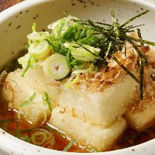 Deep-fried tofu in broth