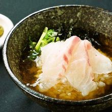 Tai chazuke (sea bream and rice with tea)