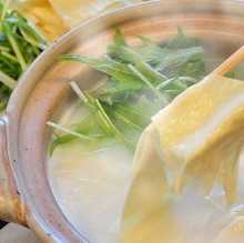 Yuba (tofu skin) shabu-shabu