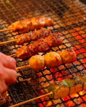 Assorted grilled chicken skewers, 5 kinds