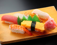 Assorted nigiri sushi, 6 kinds