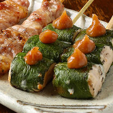 Grilled chicken tenderloin skewers