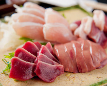 Assorted sashimi