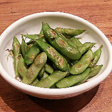 Grilled edamame