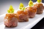 Wagyu beef temari sushi