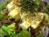 Japanese-Style Salad with Tofu & Crispy Small Fish