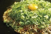 Kansai-style okonomiyaki Kansai-style okonomiyaki