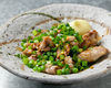 Grilled chicken neck and green onion