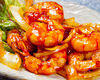 Stir-fried shrimp in chili sauce