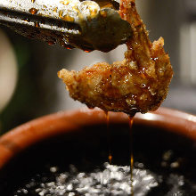 Sweet and spicy fried chicken wing tips Sweet and spicy fried chicken wing tips