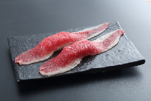 Seared domestic beef short ribs Sushi