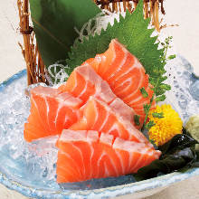 Salmon sashimi