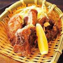 Marinated deep-fried tuna cheek (seasoned with soy sauce)