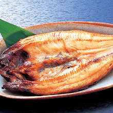 Salted and grilled Atka mackerel