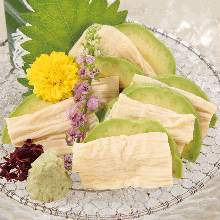 Raw yuba (tofu skin)