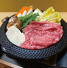 Wagyu beef sukiyaki