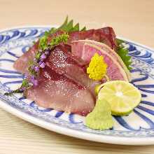 Japanese amberjack sashimi