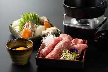 Japanese Black Beef Sukiyaki 120g Japanese Black Beef Lunch Course