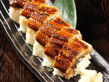 Eel rod-shaped sushi