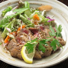 Grilled beef tongue with miso