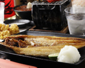 Salted and grilled Atka mackerel