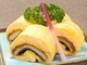 Wrapped omelet with eel