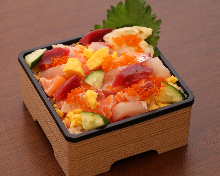 Chirashi sushi