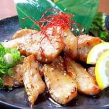 Grilled pork toro with salt sauce