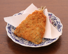 Deep-fried horse mackerel