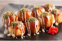 Takoyaki (octopus balls)