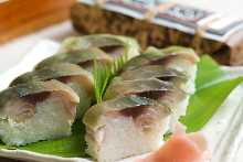Mackerel rod-shaped sushi Mackerel rod-shaped sushi