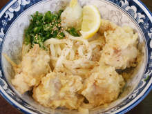 Wheat noodles with tempura