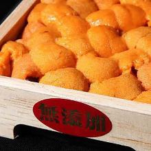 A Whole Piece of Fresh Sea Urchin from Hokkaido