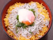 Boiled Whitebait and Soft-Boiled Egg Bowl