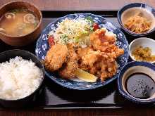 Fillet Cutlet and Fried Chicken Set Meal / Fillet Cutlet and Chicken Nanban Set Meal