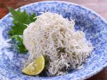 Whitebait with grated daikon