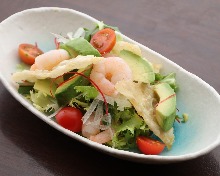 Shrimp and avocado tartare