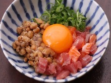 Natto (fermented soybeans)