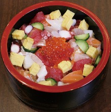 Barachirashi (mixed chirashizushi)