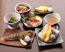 Grilled fish set meal