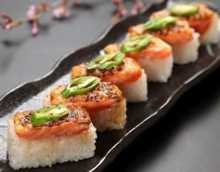 Seared Salmon Pressed Sushi