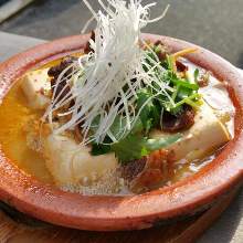 Simmered meat and tofu