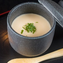 Soft roe chawanmushi (steamed egg custard)