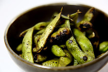 Grilled edamame